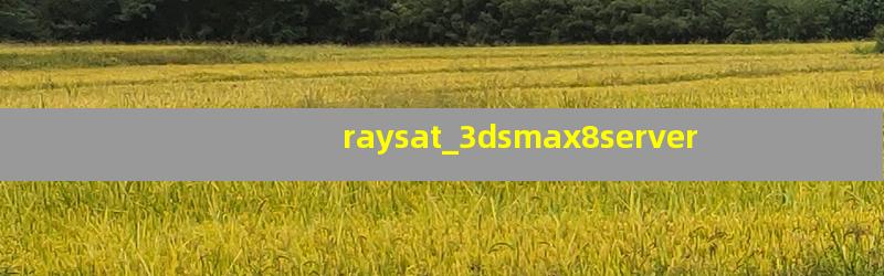 raysat_3dsmax8server