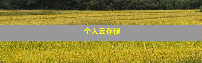 个人云存储