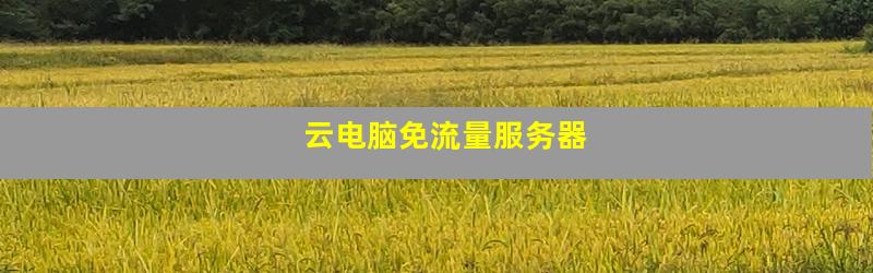 云电脑免流量服务器