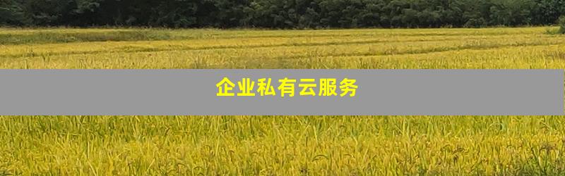 企业私有云服务