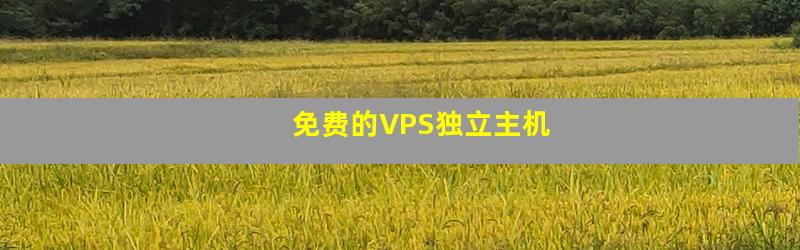 免费的VPS独立主机