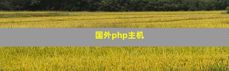 国外php主机