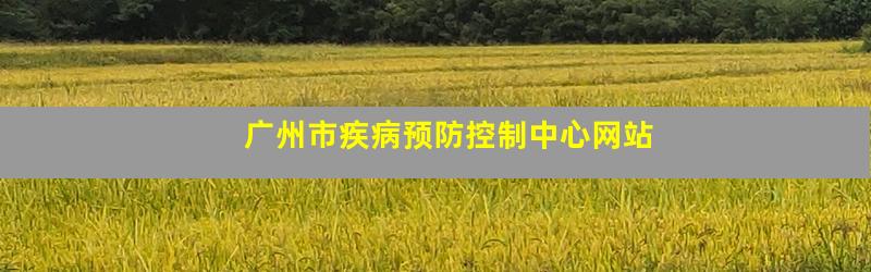 广州市疾病预防控制中心网站