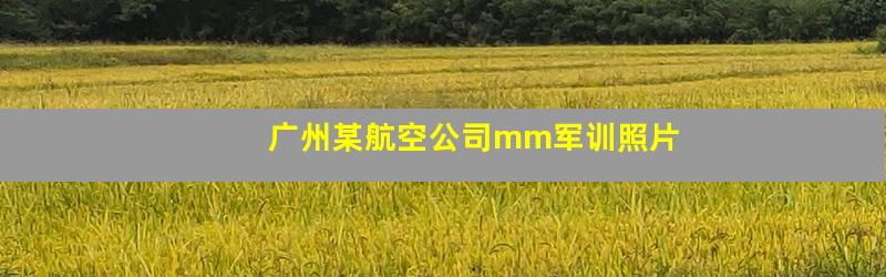 广州某航空公司mm军训照片