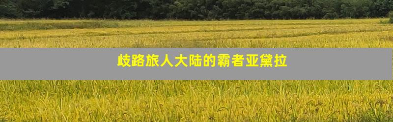 歧路旅人大陆的霸者亚黛拉