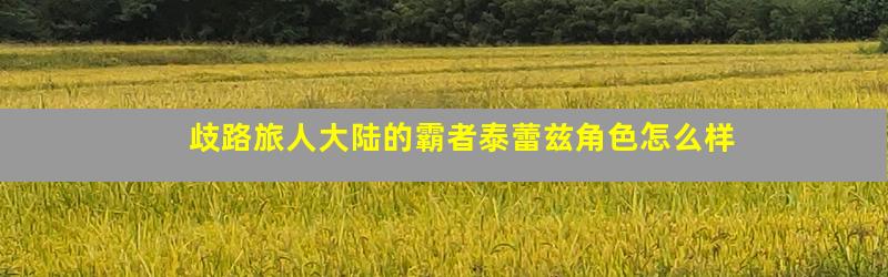 歧路旅人大陆的霸者泰蕾兹角色怎么样